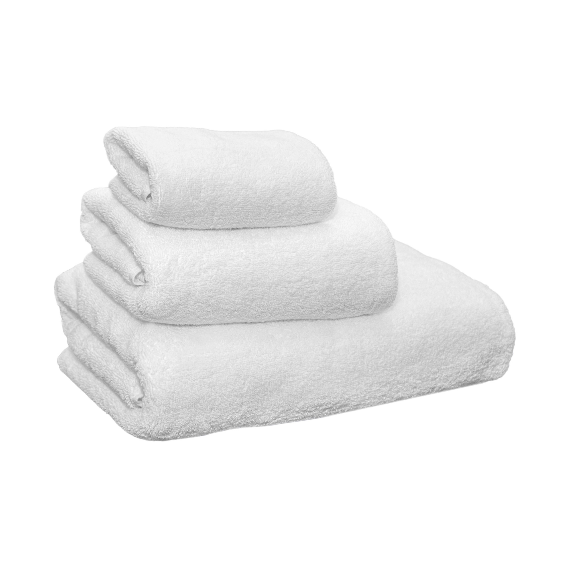 Terry towel 50x90, white, 100% cotton