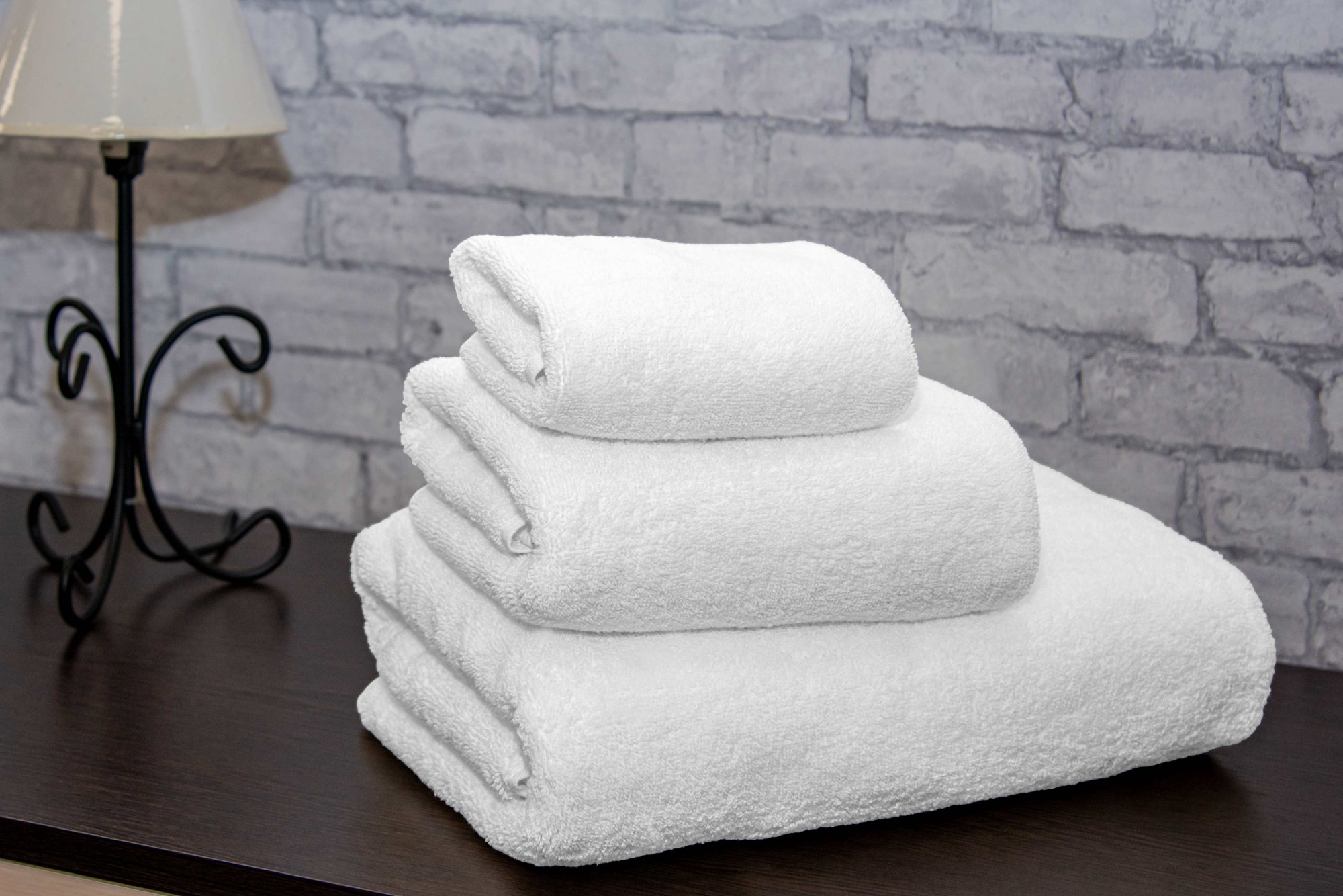 Terry towel 50x90, white, 100% cotton