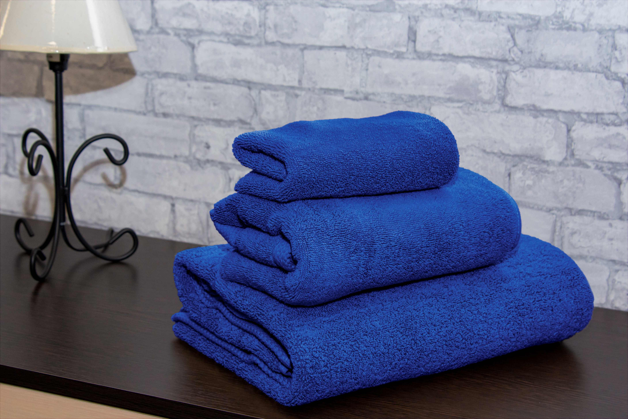 Terry towel 30x50, navy blue, 100% cotton