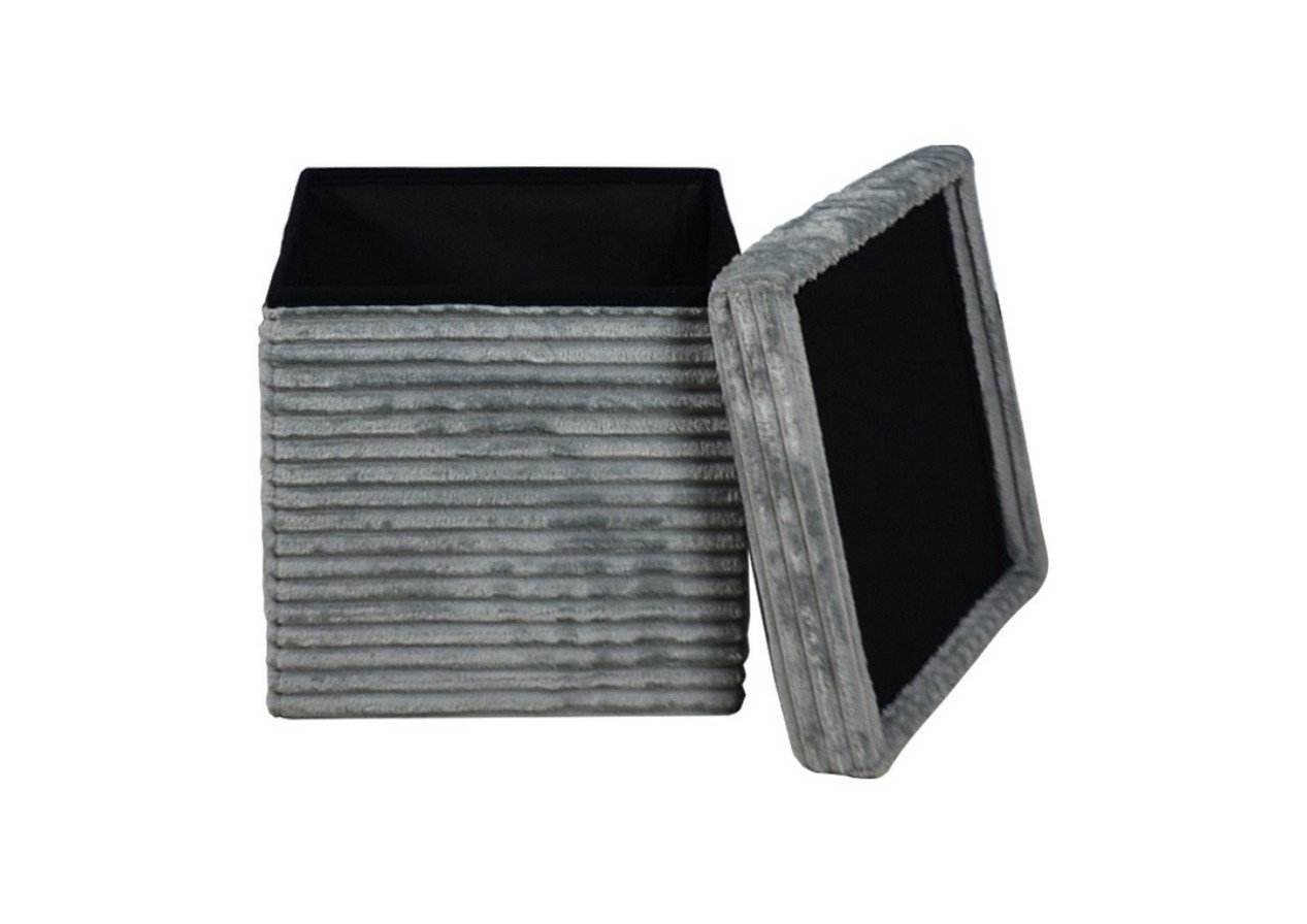 Folding pouf with storage HS15-01