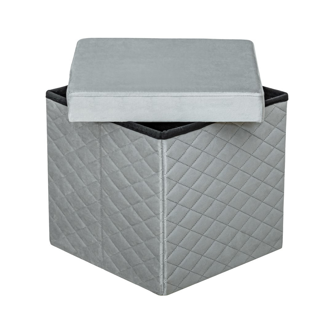 Folding pouf with storage HS15-06