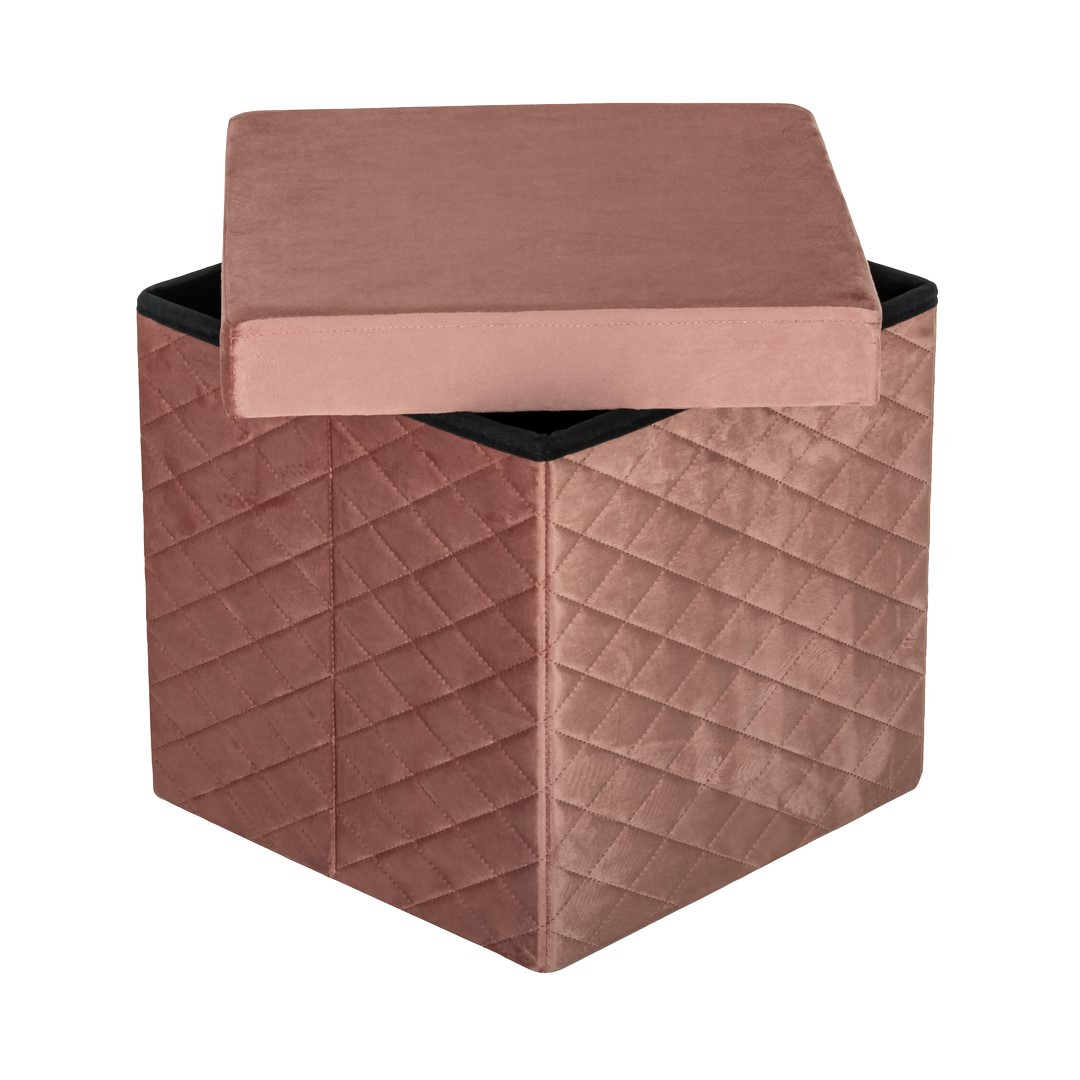 Folding pouf with storage HS15-07