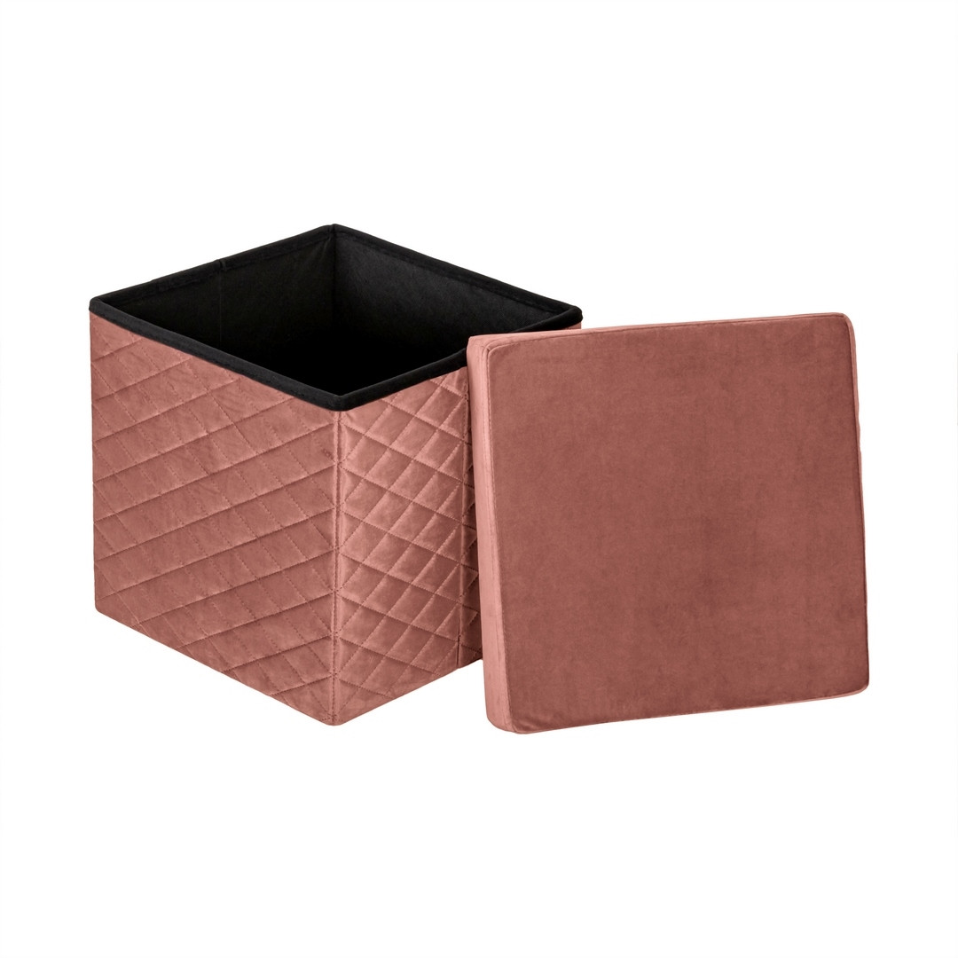Folding pouf with storage HS15-07