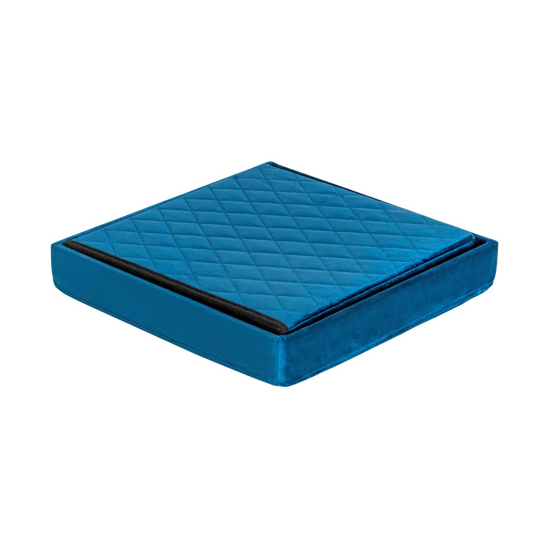 HS15-08 Folding pouf with storage blue