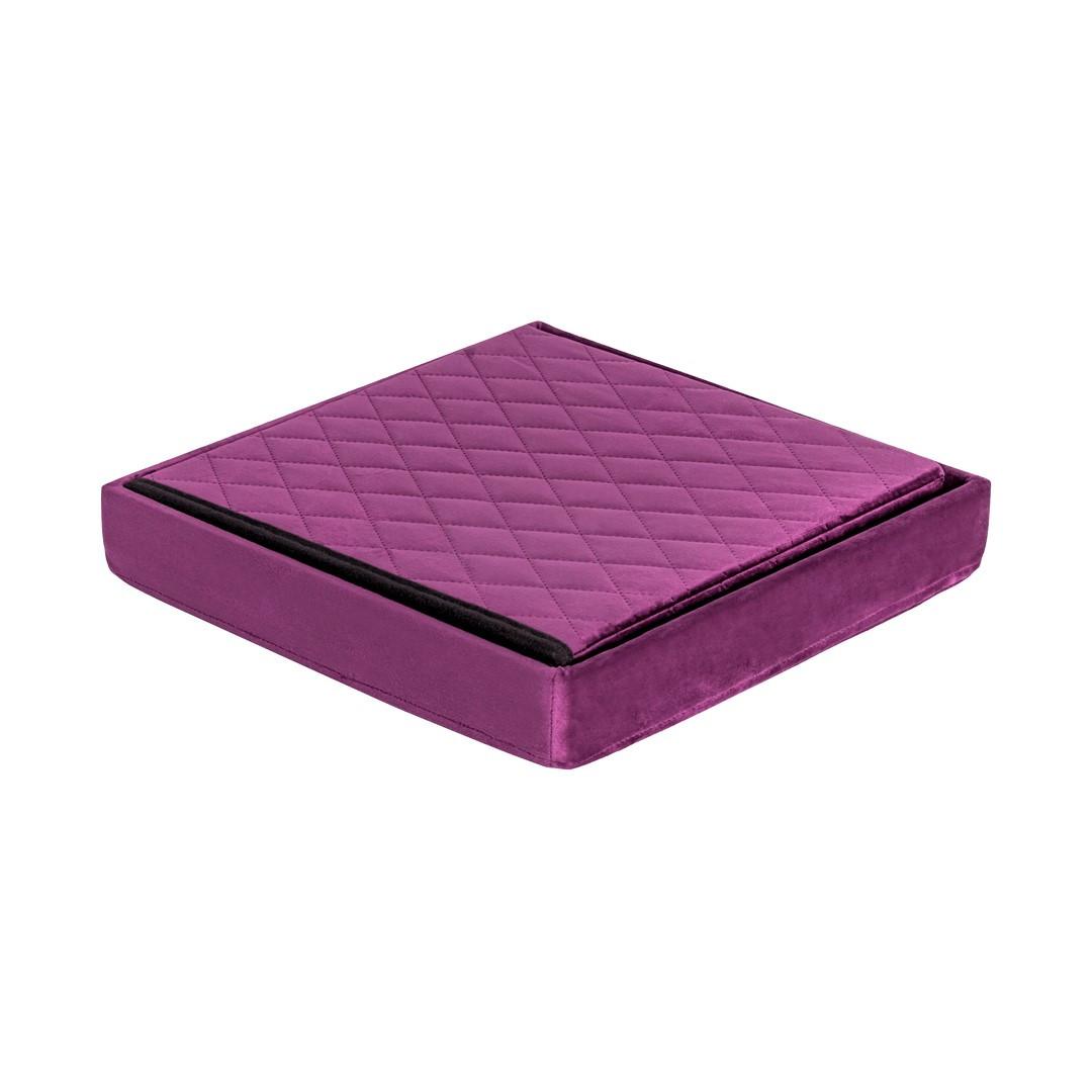 HS15-10 Folding pouf with storage violet