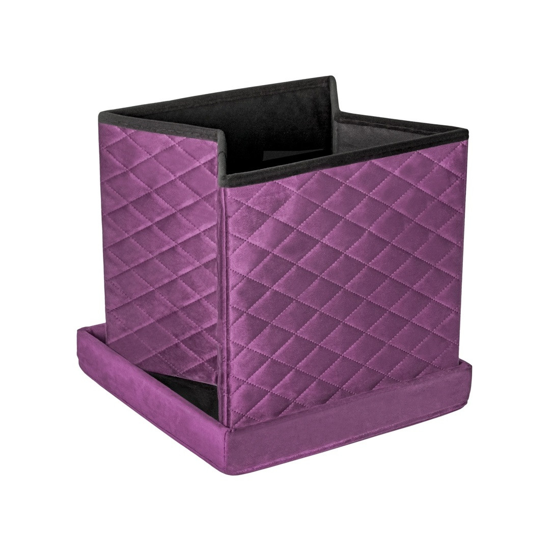 HS15-10 Folding pouf with storage violet