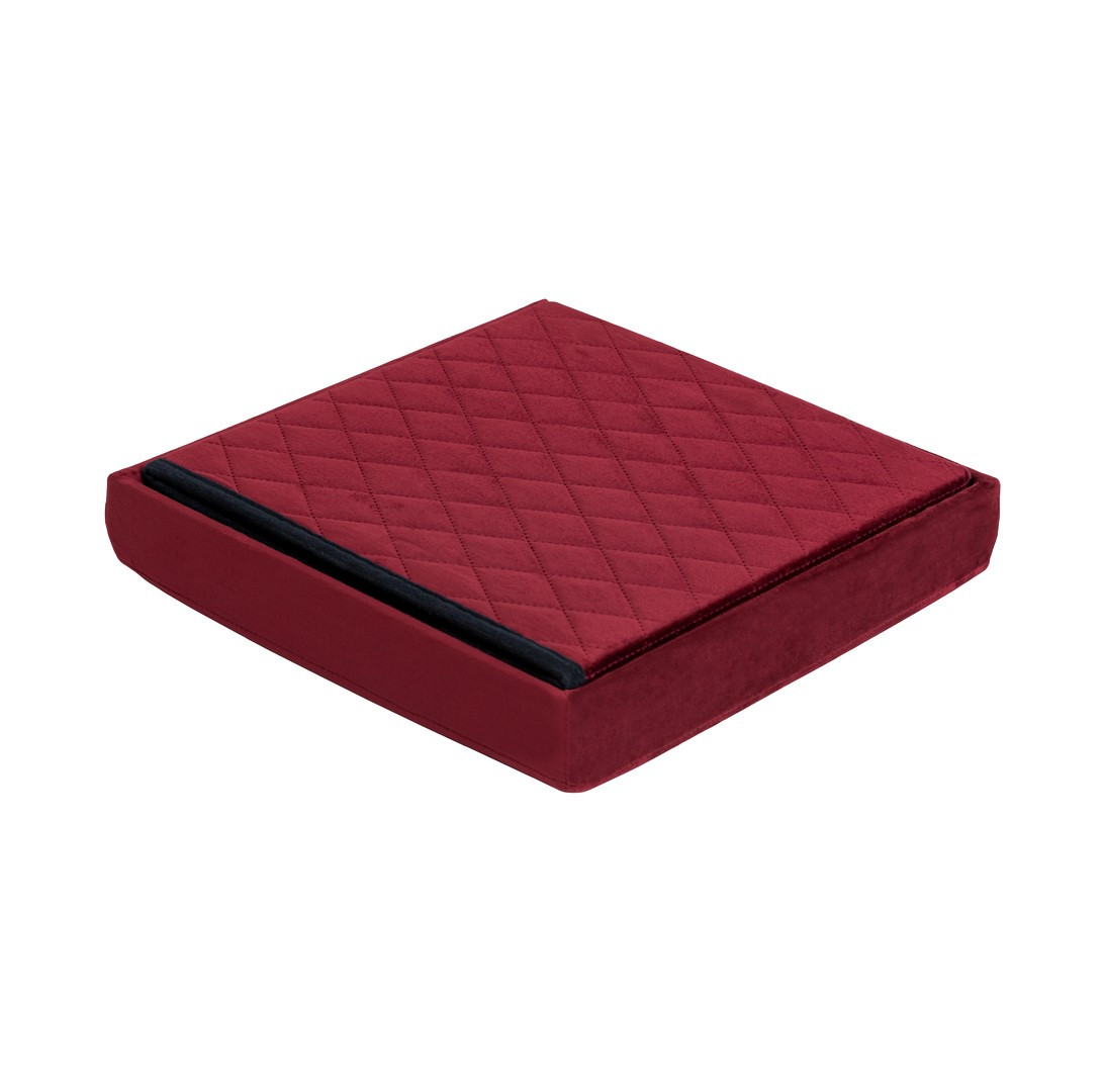 HS15-11 Folding pouf with storage cherry