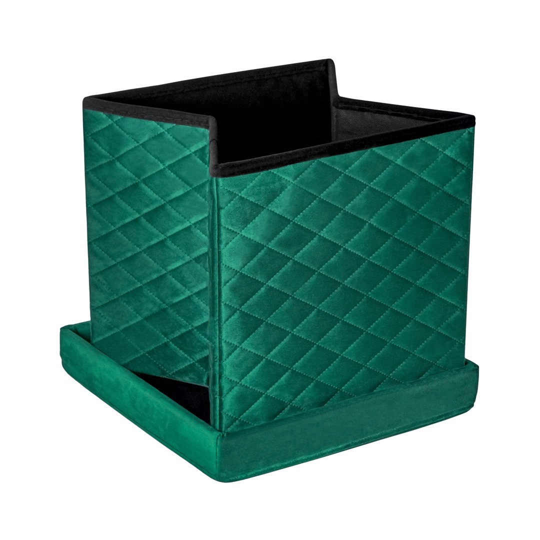 HS15-12 Folding pouf with storage green