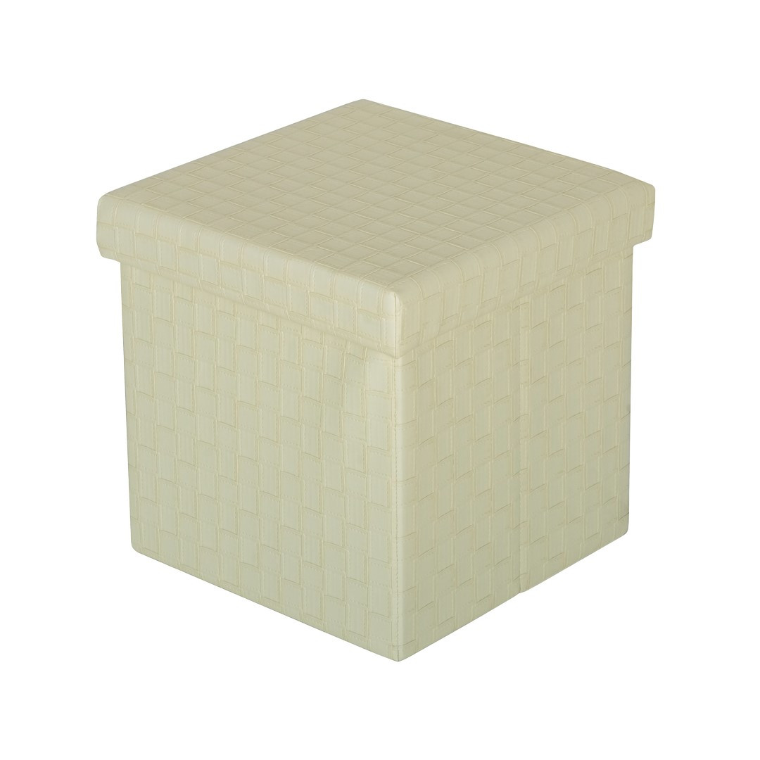 HS15-17 Folding pouf with storage beige