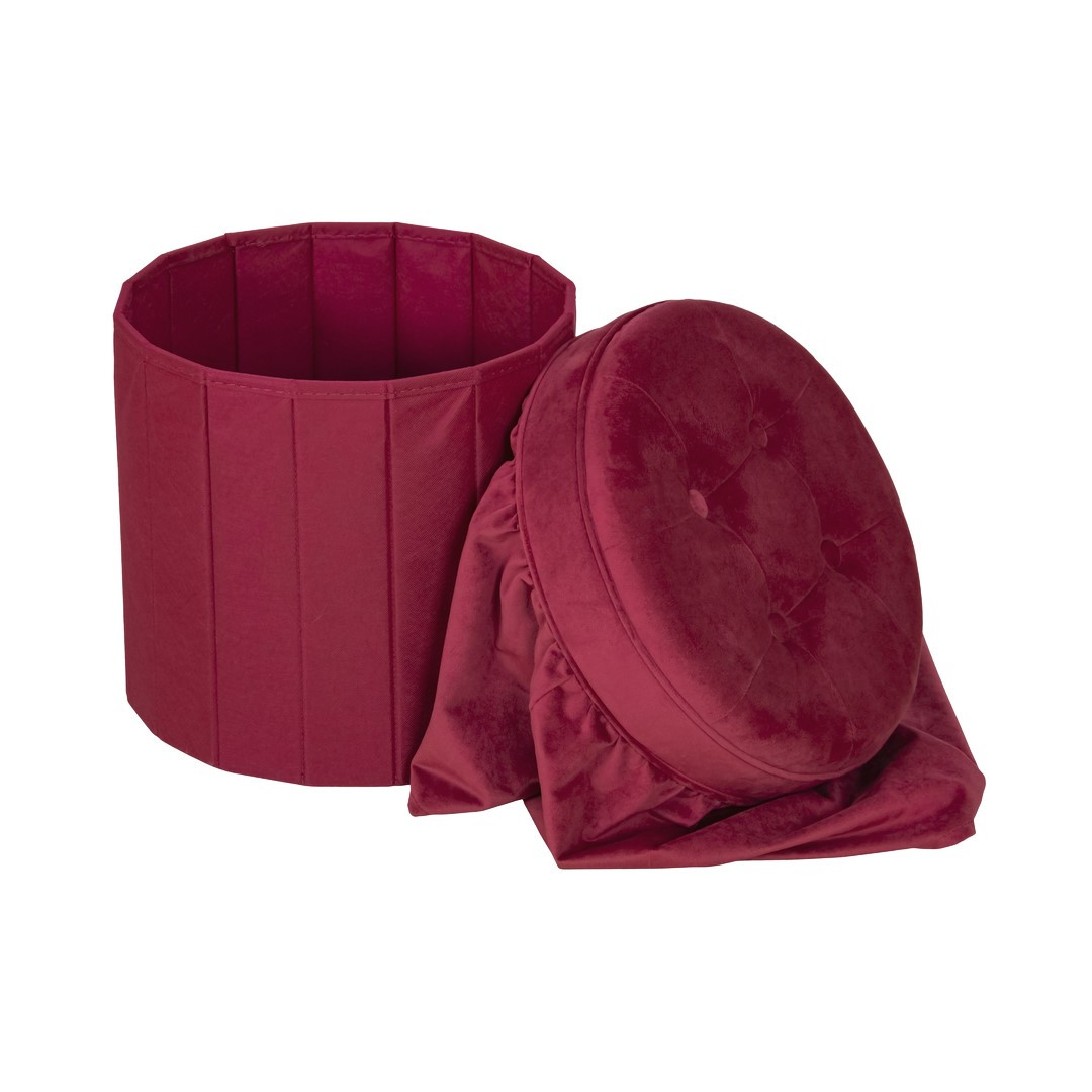 Folding pouf with storage HS15-18