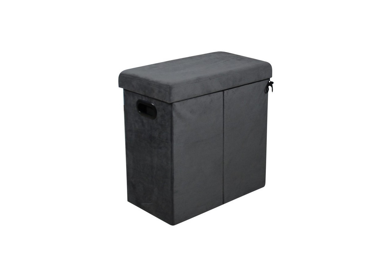 HS4928-01 Foldable storage basket 50x49x28 gray