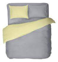 Dilios Комплект постельного белья темно-серый/светло-желтый