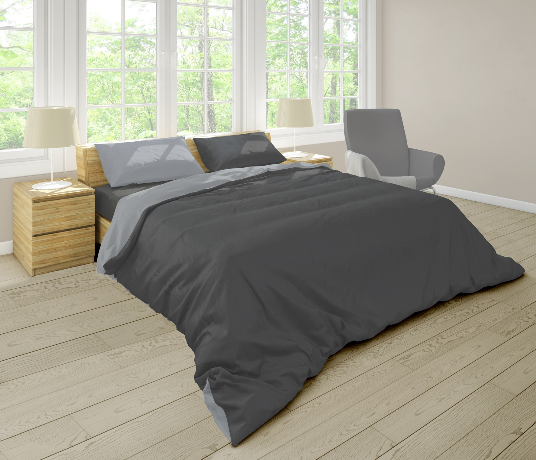 Dilios Bedding SetDenim grey/blue Uni