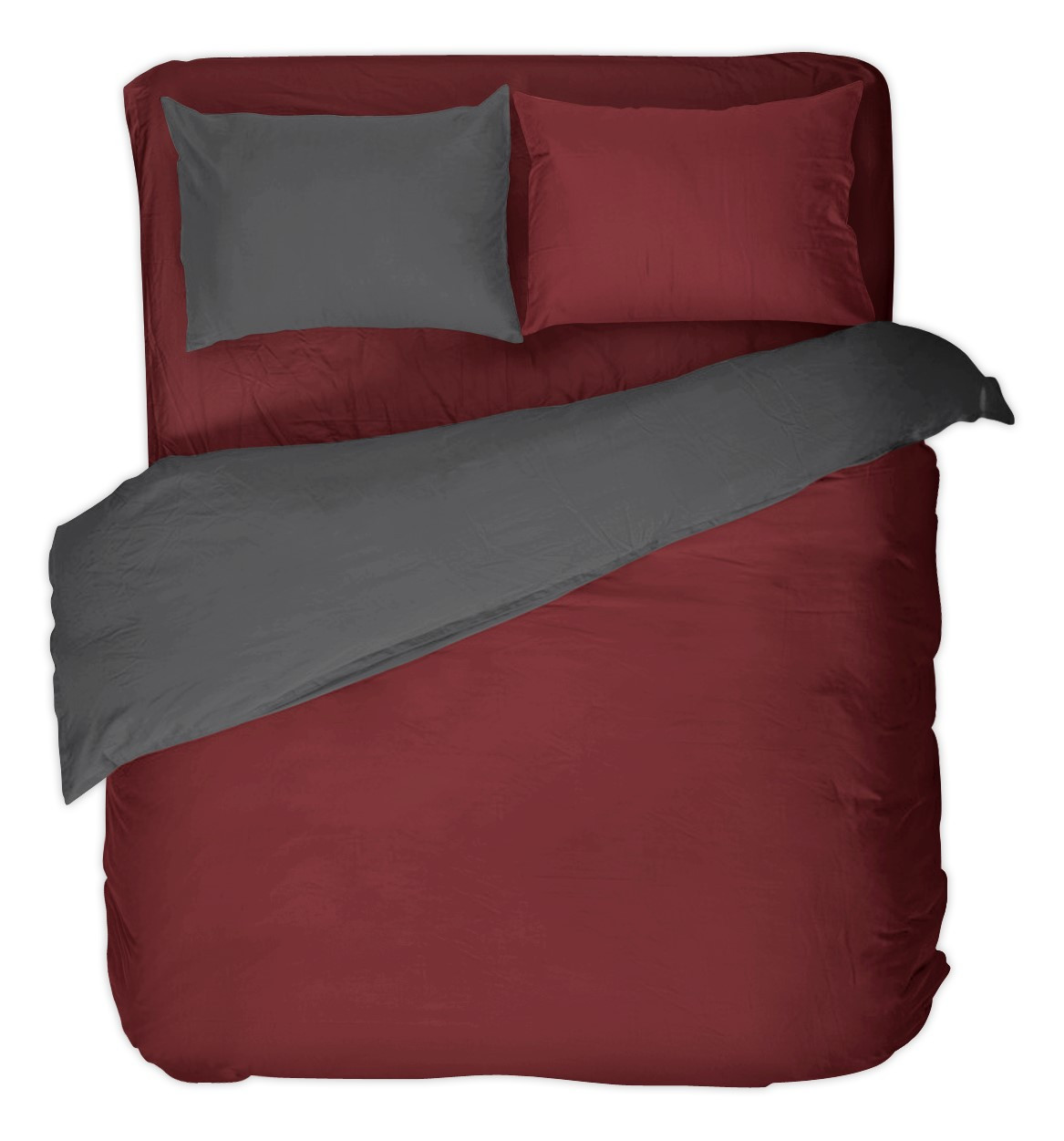 Dilios Bedding SetDenim red/grey