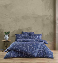 Duson Bern Navy Bed linen double set